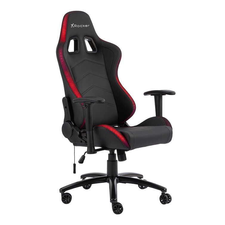 Red and black discount x rocker gaming chair